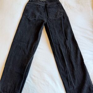 Nasty Gal Black High-Rise Wide-Leg Jeans